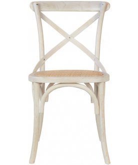 Стул Cross Back White Brush