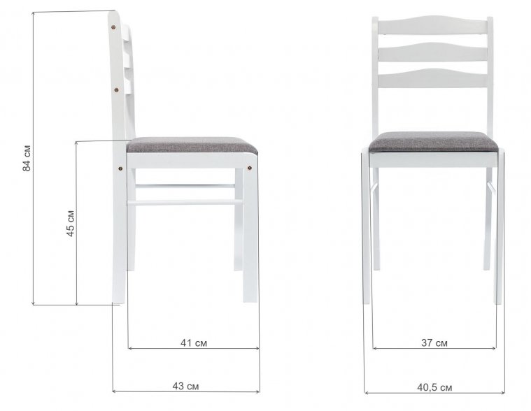 Стул деревянный Camel white / light grey