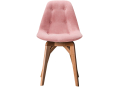 Деревянный стул Eames lite розовый / натуральный бук