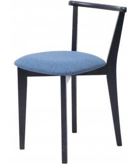 Деревянный стул Франк ПМ черный / синий
