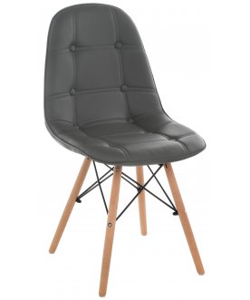 Деревянный стул Kvadro серый