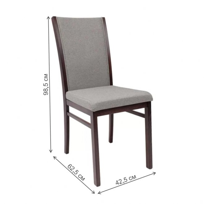 Деревянный стул Норд ткань серо-бежевый