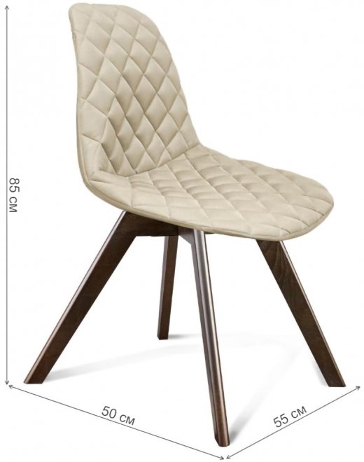 Стул SHT-S39 светло-бежевый / венге