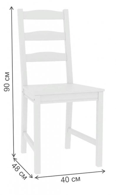Деревянный стул Вествик белый