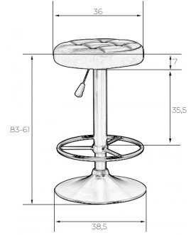 Комплект стульев Bruno black