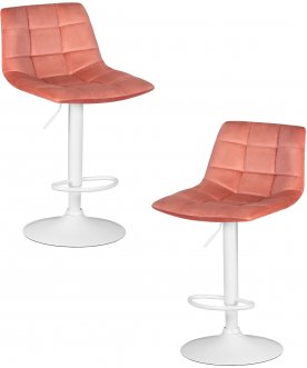 Комплект стульев Tailor White пудрово-розовый