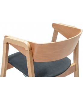 Стул-кресло Dalia grey / натуральный