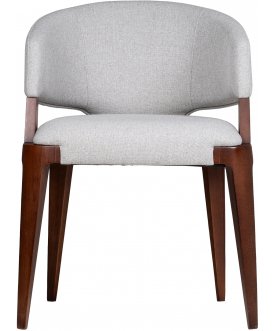 Стул-кресло Ester gray / темный орех