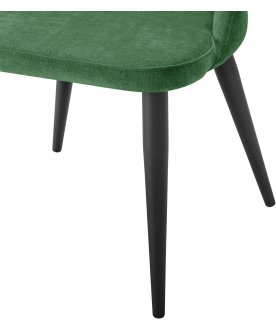 Стул-кресло Lars зеленый / черный