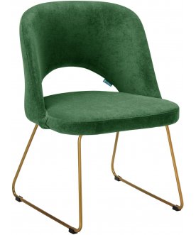 Стул-кресло Lars зеленый / золото