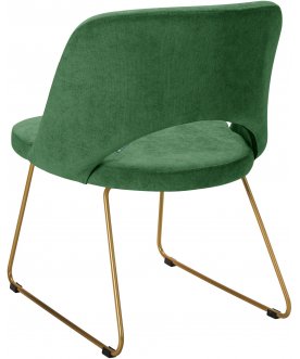 Стул-кресло Lars зеленый / золото