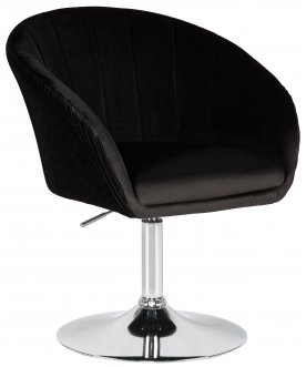 Стул-кресло Edison Black серый велюр 1922-19