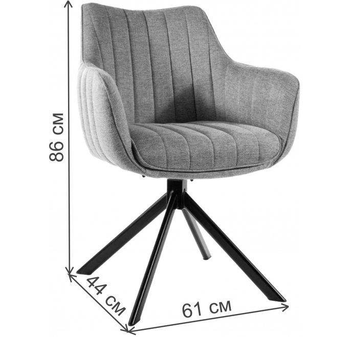 Кресло Azalia brego 77 оливковый / черный