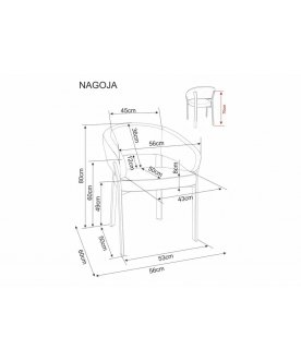 Кресло Nagoja t.254