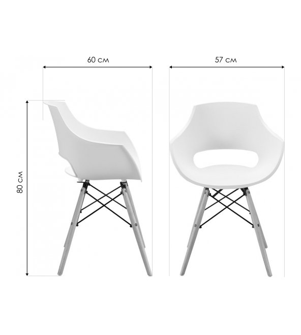 Кресло Олива белый