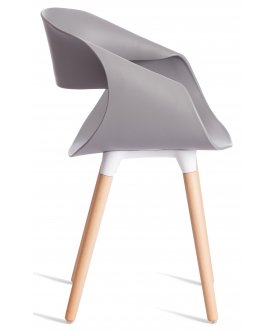 Стул-кресло Qxx mod. C1058-1 grey серый 92717 / натуральный