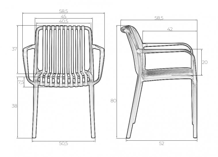 Кресло Walter Arm черное