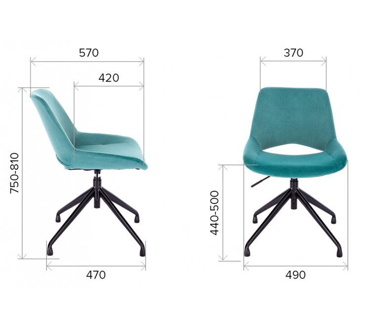 Обеденное кресло Everprof Oscar ткань латте