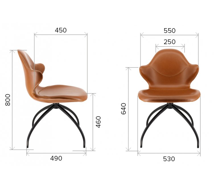 Обеденное кресло Everprof Paradise экокожа серый