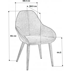 Стул на металлокаркасе Kent