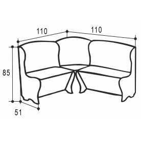 Кухонный уголок Аленка-1 малый