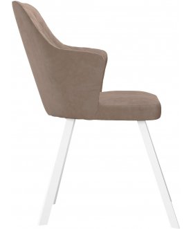 Стул-кресло DikLine 345 капучино / белый