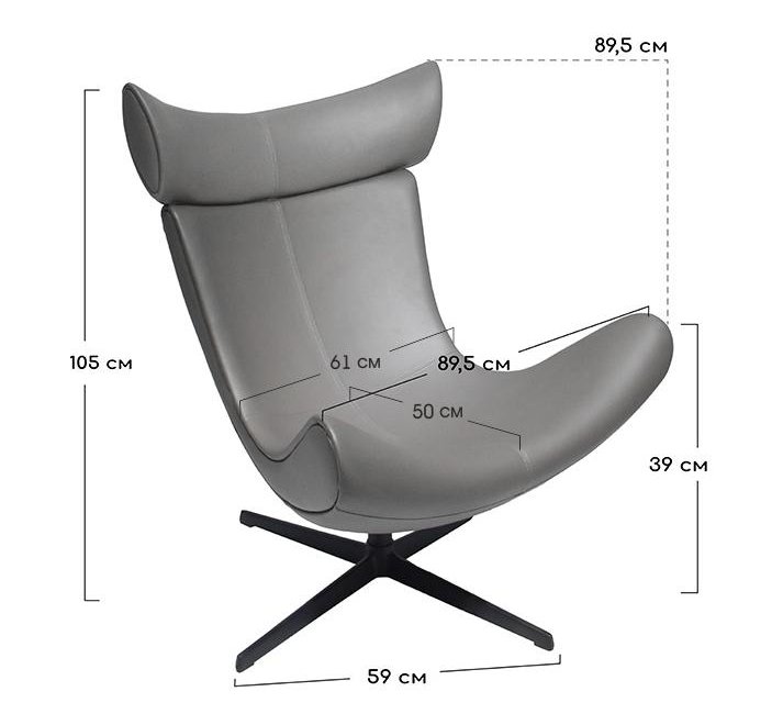 Кресло Imola графит