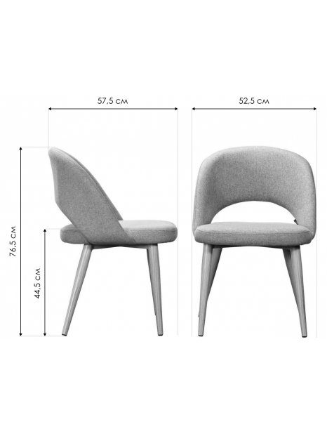 Кресло Lars Сканди блю арт / натуральное