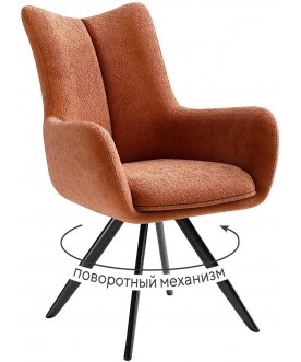 Металлический стул поворотное DikLine 351 зеленый / черный