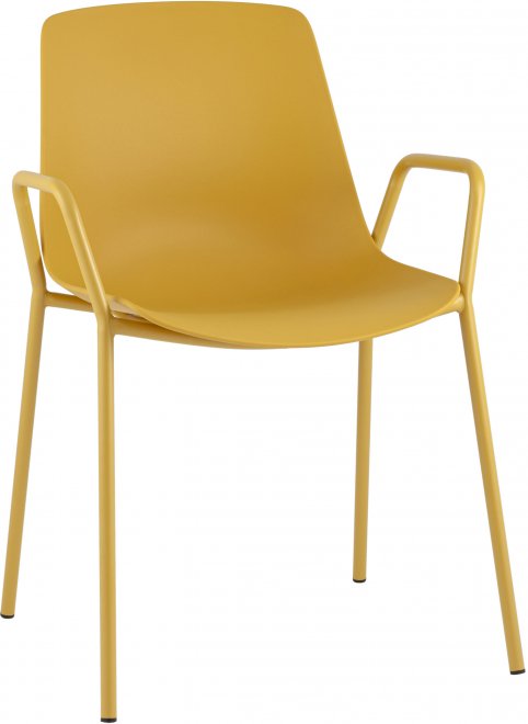 Стул на металлокаркасе Кайлиа горчичный