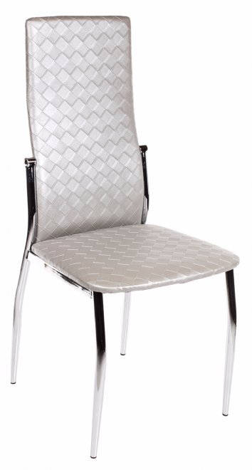 Стул 2368 серебряный плетеный