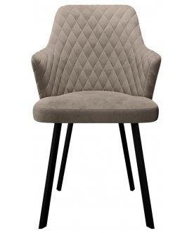 Стул-кресло DikLine 245 поворотный капучино / черный