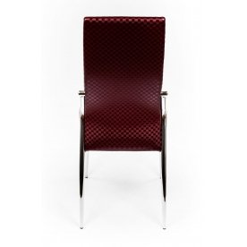 Стул F-68 бордовая клетка