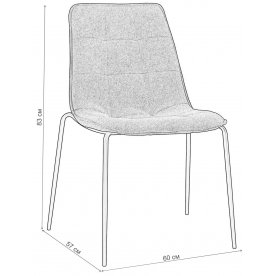 Стул на металлокаркасе Лереко