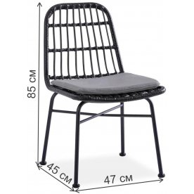 Стул на металлокаркасе Alex