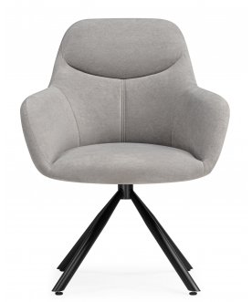 Стул-кресло Бартон 2 ткань мадера 22 / черный матовый