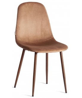 Стул на металлокаркасе Breeze/Бриз мод. JSC-58 темно-коричневый / орех