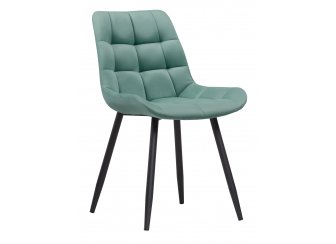Стул на металлокаркасе Челси К бирюзовый / черный