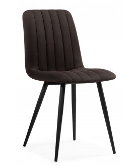 Стул на металлокаркасе Дани коричневый / черный