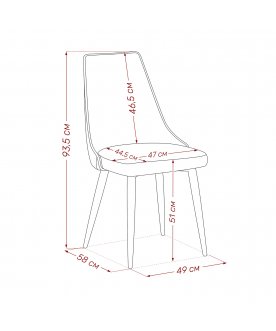 Стул на металлокаркасе Эби Люкс