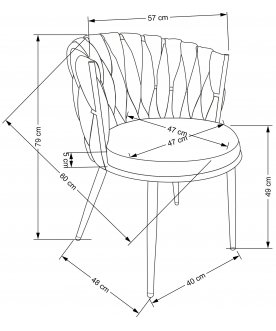 Стул на металлокаркасе Эхпут