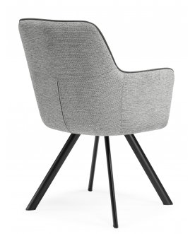 Стул-кресло Elis gray / dark gray / black