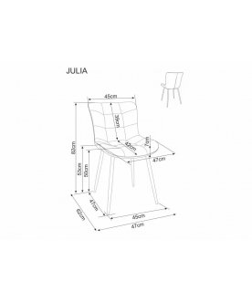 Стул на металлокаркасе Julia