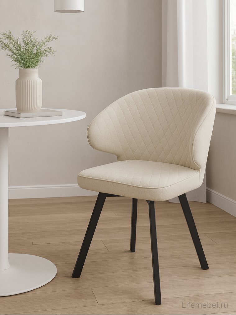 Стул на металлокаркасе Хилтон бежевый