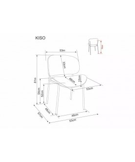 Стул на металлокаркасе Kiso
