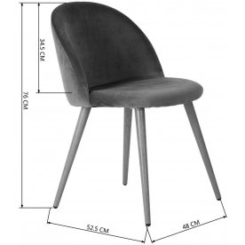 Стул на металлокаркасе Клеон