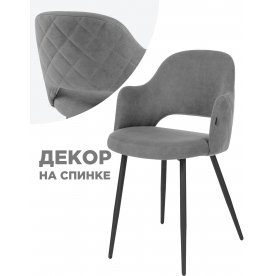 Стул Гутрид / Комфорт 14 (а) черные ноги с ромбами бежевый велюр (Рестед RS-2)
