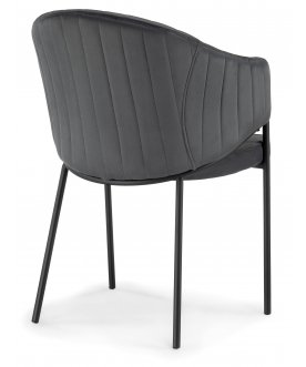 Стул-кресло Kortni dark grey / black