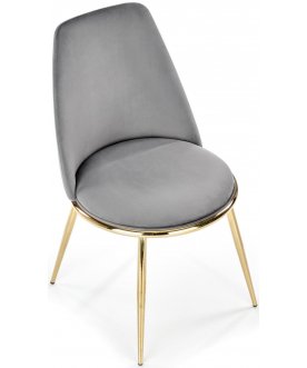 Дизайнерский стул K460 серый / золотой