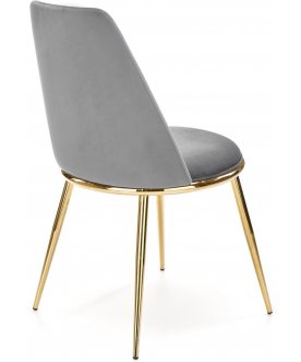 Дизайнерский стул K460 серый / золотой